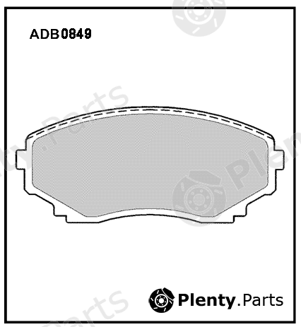  ALLIED NIPPON part ADB0849 Brake Pad Set, disc brake