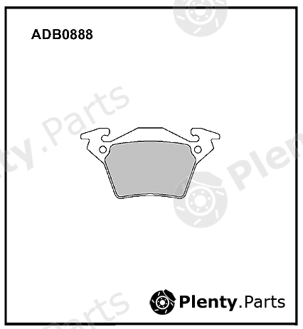  ALLIED NIPPON part ADB0888 Brake Pad Set, disc brake