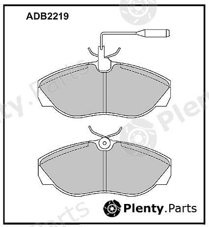  ALLIED NIPPON part ADB2219 Brake Pad Set, disc brake