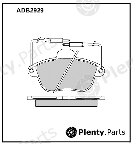  ALLIED NIPPON part ADB2929 Brake Pad Set, disc brake
