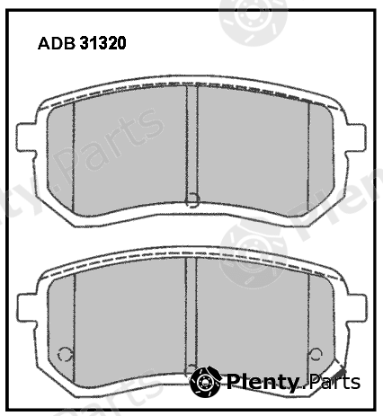  ALLIED NIPPON part ADB31320 Brake Pad Set, disc brake