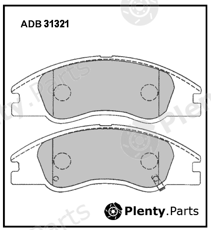  ALLIED NIPPON part ADB31321 Brake Pad Set, disc brake