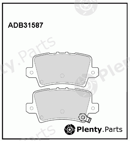  ALLIED NIPPON part ADB31587 Brake Pad Set, disc brake
