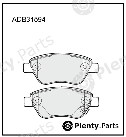  ALLIED NIPPON part ADB31594 Brake Pad Set, disc brake
