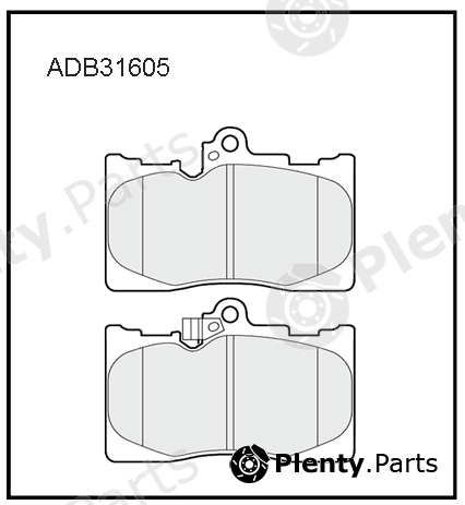  ALLIED NIPPON part ADB31605 Brake Pad Set, disc brake