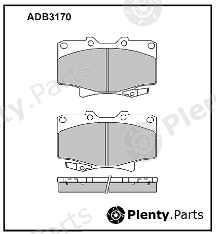  ALLIED NIPPON part ADB3170 Brake Pad Set, disc brake