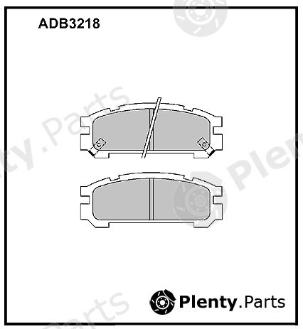  ALLIED NIPPON part ADB3218 Brake Pad Set, disc brake