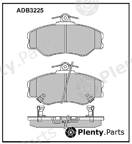  ALLIED NIPPON part ADB3225 Brake Pad Set, disc brake
