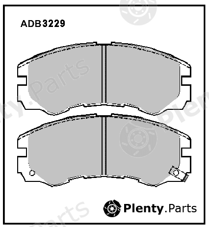  ALLIED NIPPON part ADB3229 Brake Pad Set, disc brake