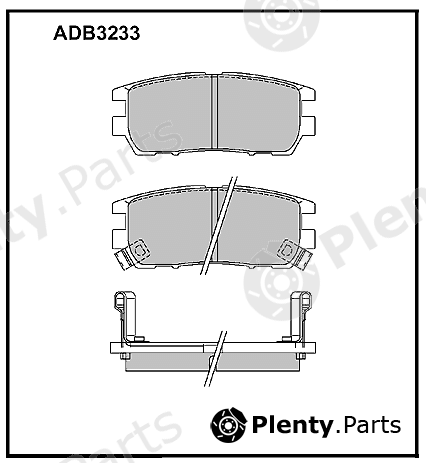  ALLIED NIPPON part ADB3233 Brake Pad Set, disc brake