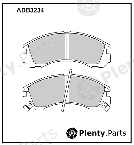  ALLIED NIPPON part ADB3234 Brake Pad Set, disc brake