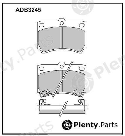  ALLIED NIPPON part ADB3245 Brake Pad Set, disc brake