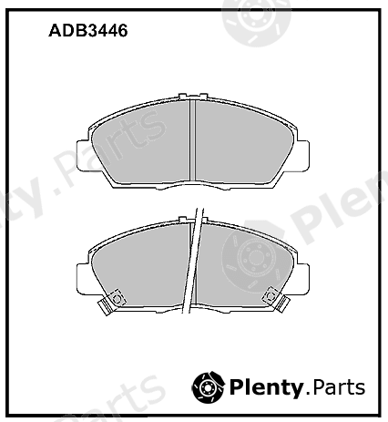  ALLIED NIPPON part ADB3446 Brake Pad Set, disc brake
