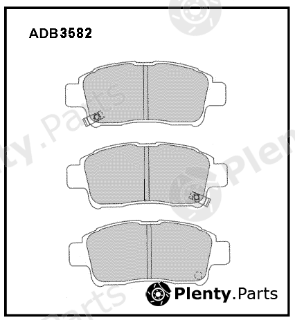  ALLIED NIPPON part ADB3582 Brake Pad Set, disc brake