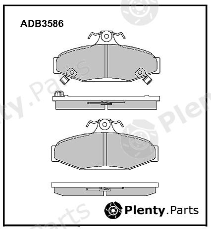  ALLIED NIPPON part ADB3586 Brake Pad Set, disc brake
