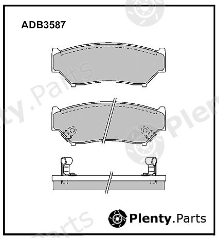  ALLIED NIPPON part ADB3587 Brake Pad Set, disc brake