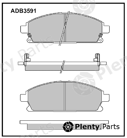  ALLIED NIPPON part ADB3591 Brake Pad Set, disc brake