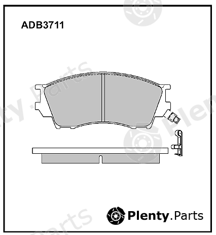  ALLIED NIPPON part ADB3711 Brake Pad Set, disc brake