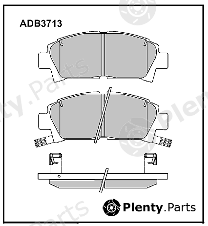  ALLIED NIPPON part ADB3713 Brake Pad Set, disc brake