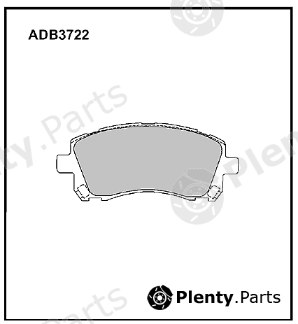  ALLIED NIPPON part ADB3722 Brake Pad Set, disc brake