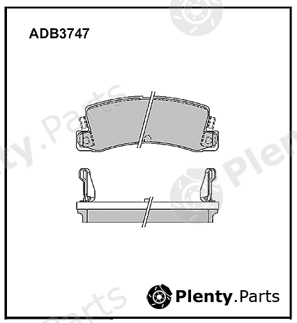  ALLIED NIPPON part ADB3747 Brake Pad Set, disc brake