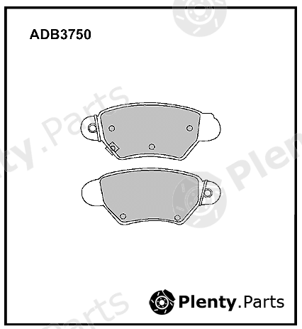  ALLIED NIPPON part ADB3750 Brake Pad Set, disc brake