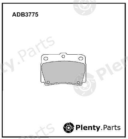  ALLIED NIPPON part ADB3775 Brake Pad Set, disc brake