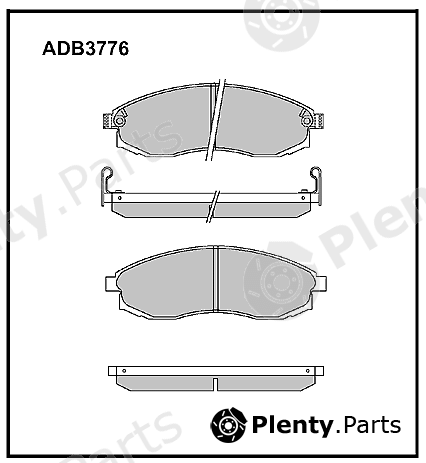  ALLIED NIPPON part ADB3776 Brake Pad Set, disc brake