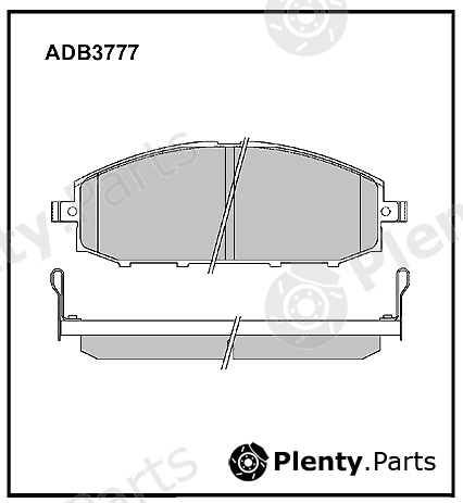 ALLIED NIPPON part ADB3777 Brake Pad Set, disc brake