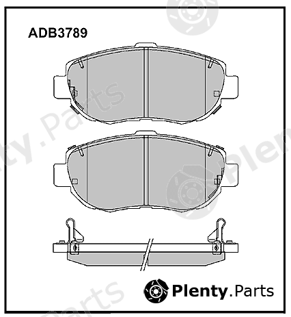  ALLIED NIPPON part ADB3789 Brake Pad Set, disc brake
