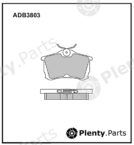  ALLIED NIPPON part ADB3803 Brake Pad Set, disc brake