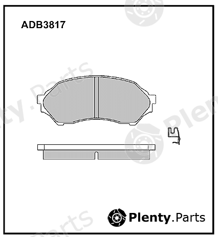  ALLIED NIPPON part ADB3817 Brake Pad Set, disc brake