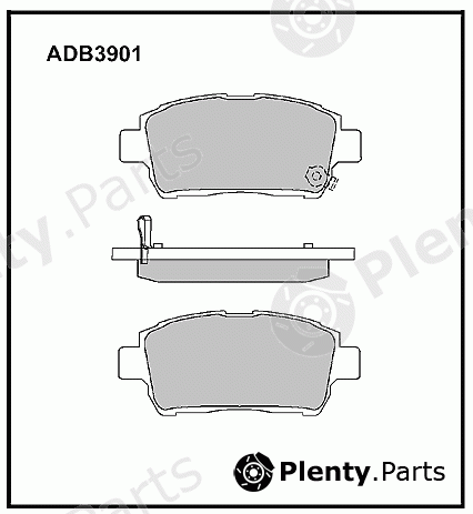  ALLIED NIPPON part ADB3901 Brake Pad Set, disc brake
