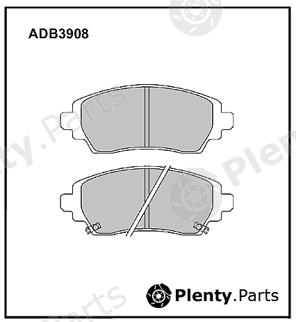  ALLIED NIPPON part ADB3908 Brake Pad Set, disc brake