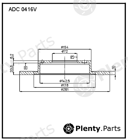  ALLIED NIPPON part ADC0416V Replacement part