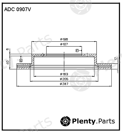  ALLIED NIPPON part ADC0907V Replacement part