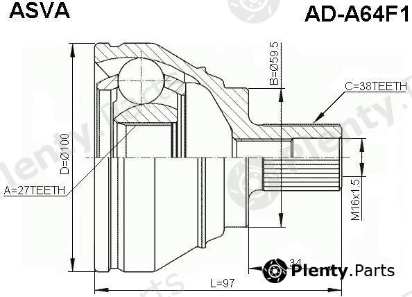  ASVA part AD-A64F1 (ADA64F1) Replacement part