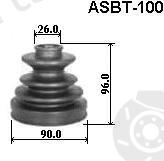  ASVA part ASBT-100 (ASBT100) Bellow Set, drive shaft
