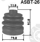  ASVA part ASBT26 Bellow Set, drive shaft