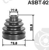  ASVA part ASBT-92 (ASBT92) Bellow Set, drive shaft