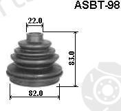  ASVA part ASBT-98 (ASBT98) Bellow Set, drive shaft