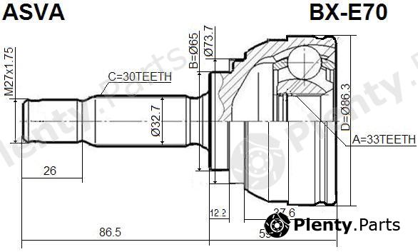  ASVA part BX-E70 (BXE70) Replacement part