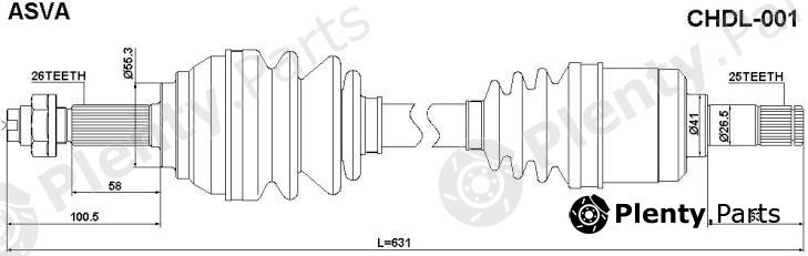  ASVA part CHDL001 Replacement part