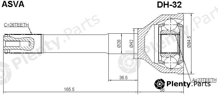  ASVA part DH32 Replacement part