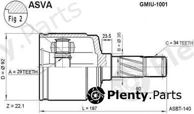  ASVA part GMIU-1001 (GMIU1001) Replacement part
