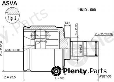  ASVA part HNID508 Replacement part