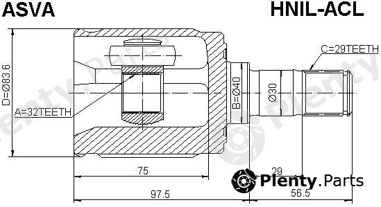  ASVA part HNILACL Replacement part