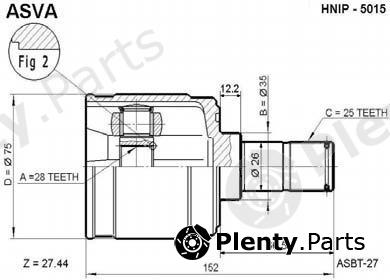  ASVA part HNIP5015 Joint Kit, drive shaft