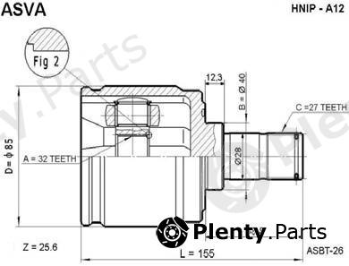  ASVA part HNIP-A12 (HNIPA12) Replacement part