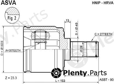  ASVA part HNIP-HRVA (HNIPHRVA) Replacement part